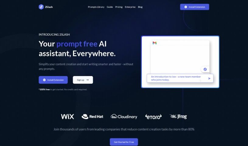 Screenshot of 2Slash