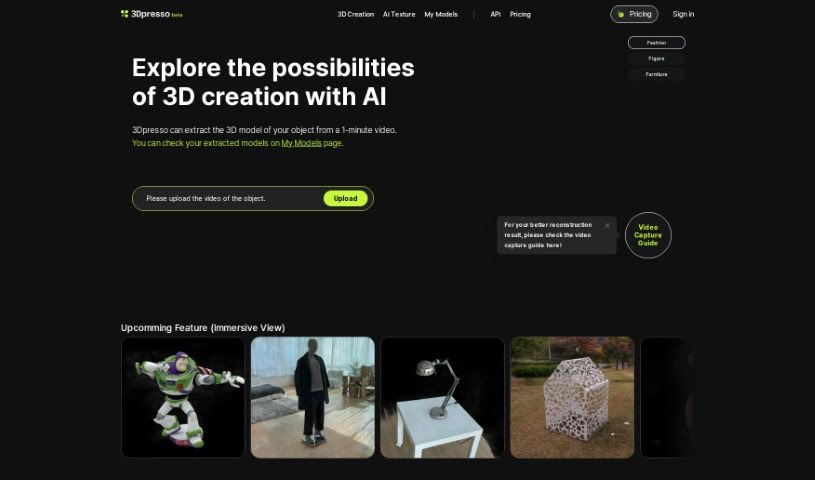 Screenshot of 3Dpresso