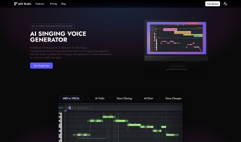 Screenshot of ACE Studio