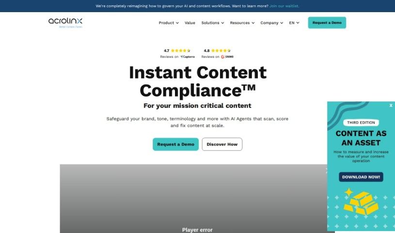 Screenshot of Acrolinx