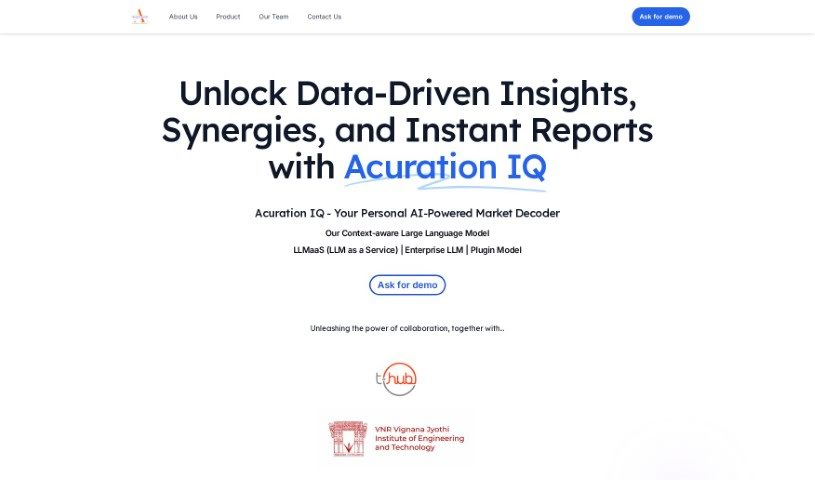 Screenshot of Acuration