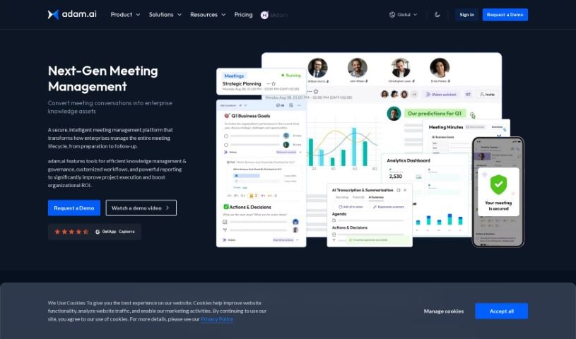 Screenshot of Adam.ai