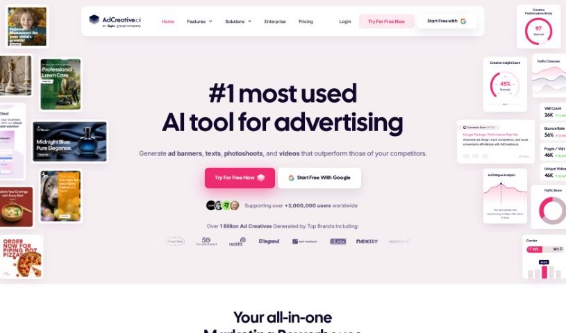 Screenshot of Adcreative AI