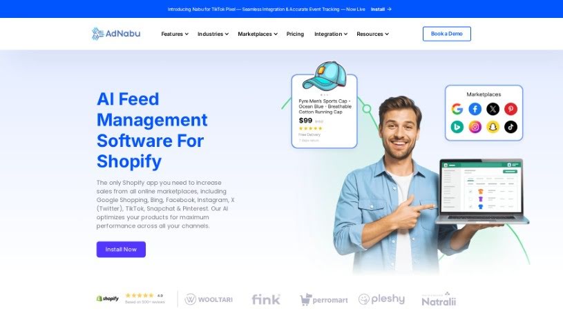 Screenshot of AdNabu