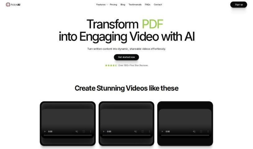 Screenshot of Adori Labs