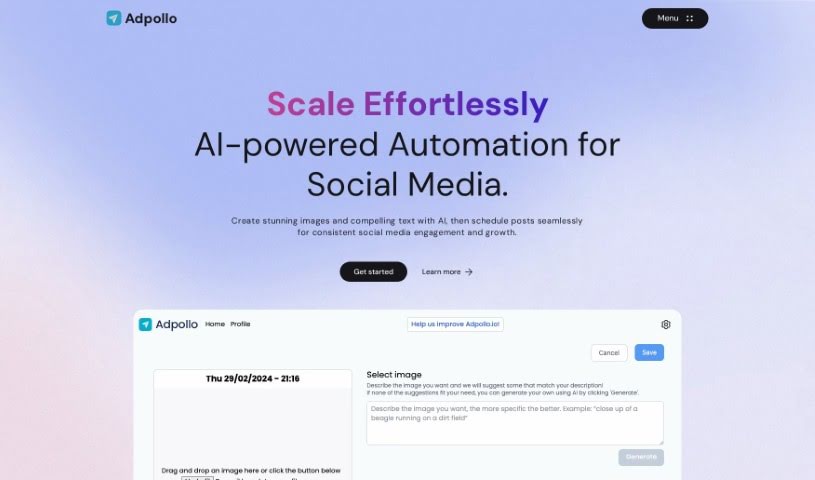 Screenshot of Adpollo