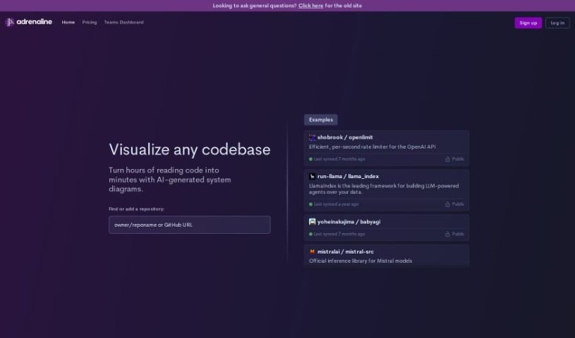 Screenshot of Adrenaline