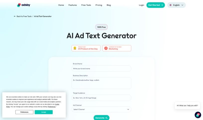 Screenshot of ADSBY AI Ad
