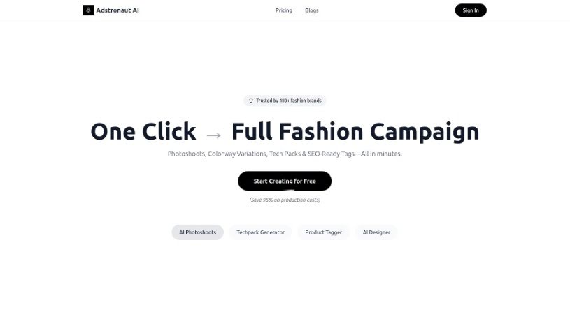 Screenshot of Adstronaut