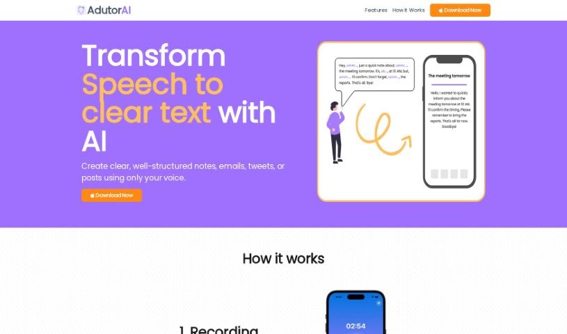 Screenshot of AdutorAI