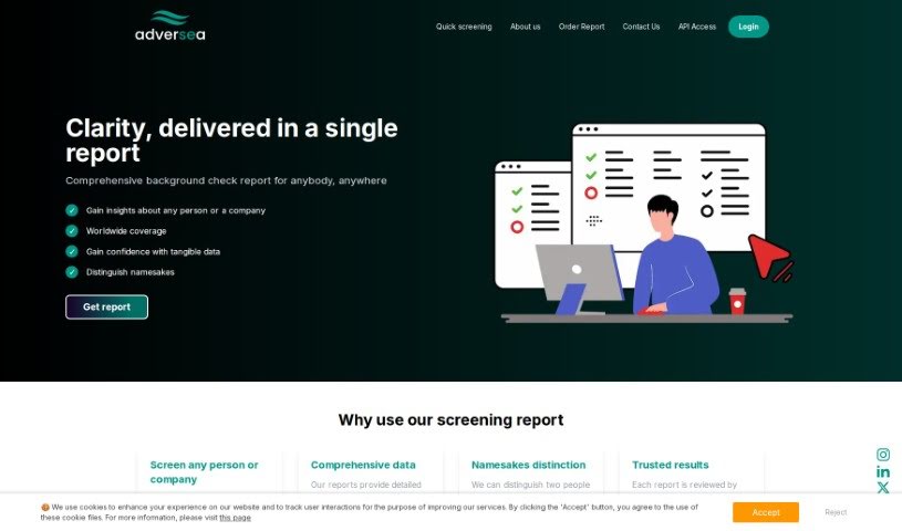 Screenshot of Adversea