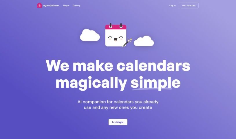 Screenshot of Agenda Hero