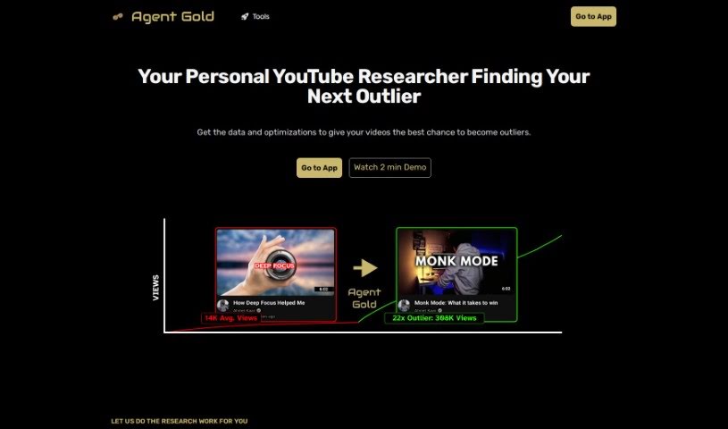 Screenshot of Agent Gold