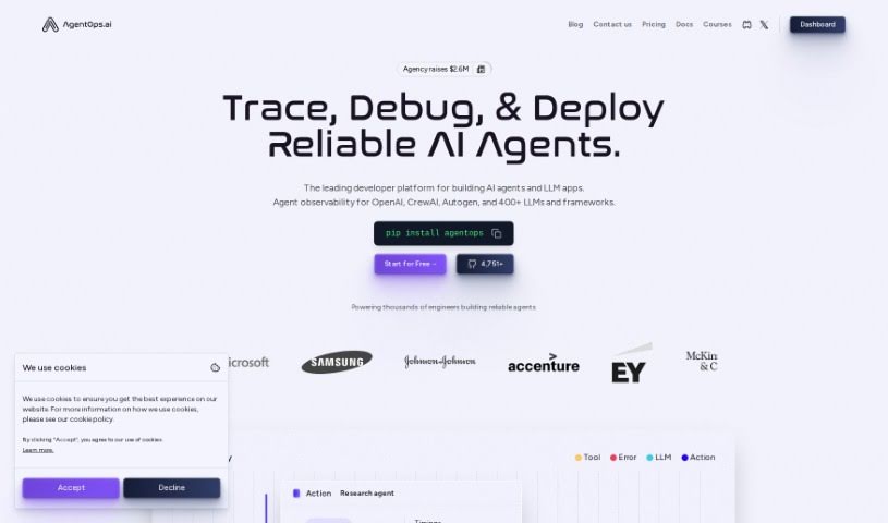 Screenshot of AgentOps