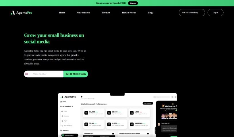 Screenshot of Agentspro