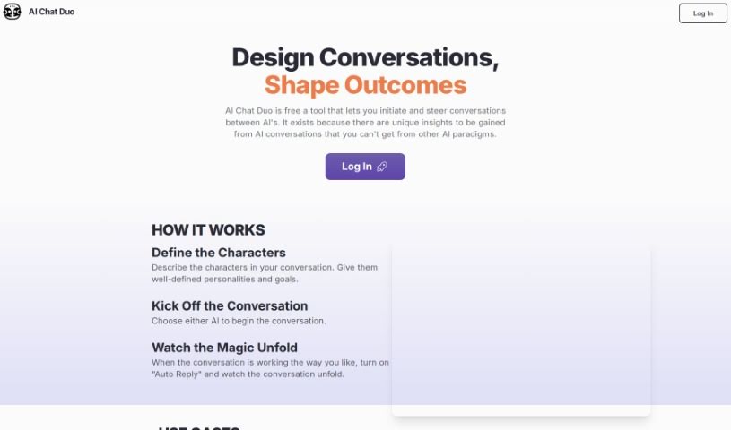 Screenshot of AI Chat Duo