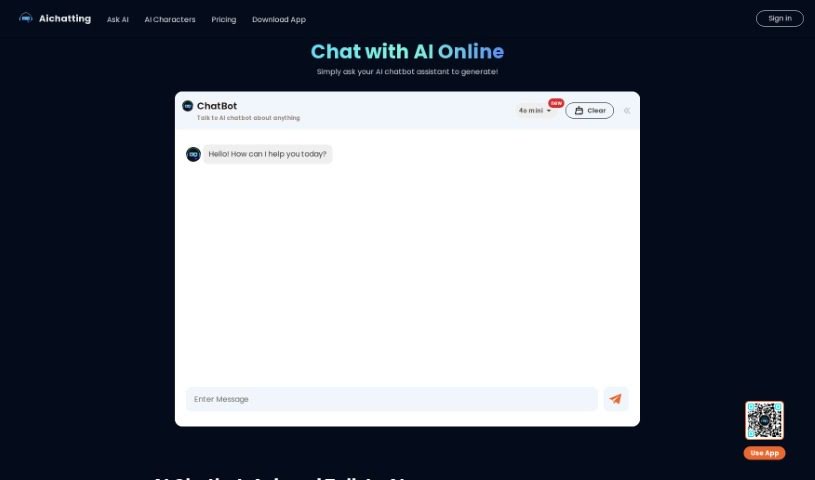 Screenshot of AI Chatting