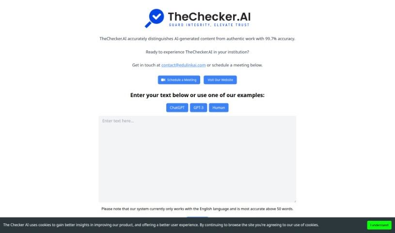 Screenshot of AI Cheat Check