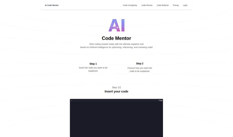 Screenshot of AI Code Mentor