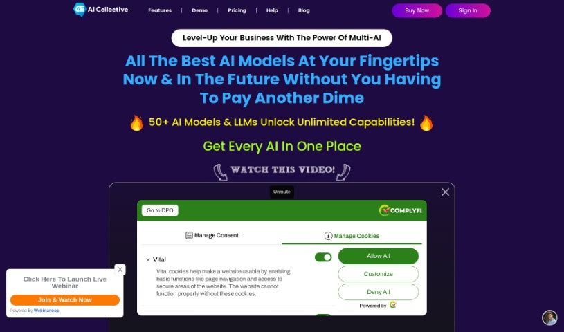 Screenshot of AI Collective