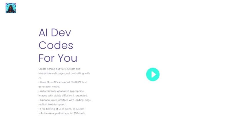 Screenshot of AI Dev Codes
