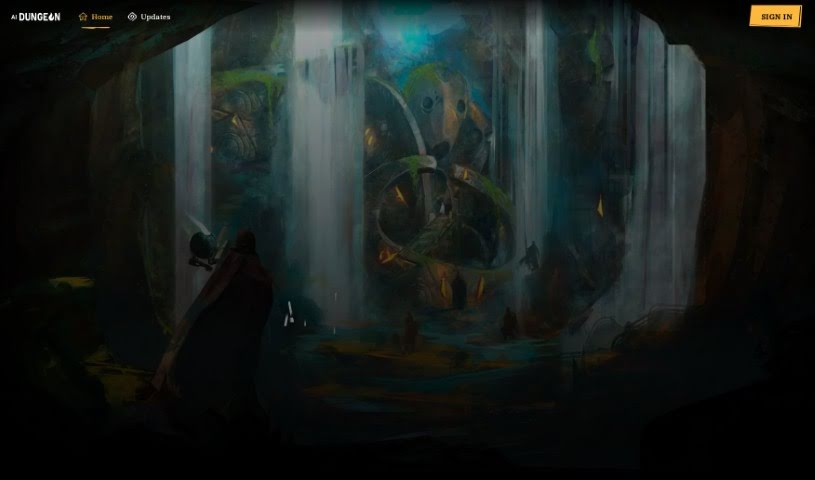 Screenshot of AI Dungeon