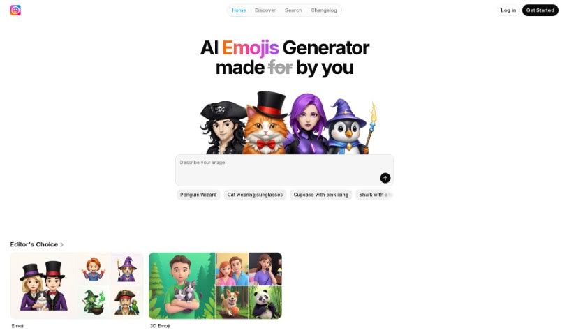 Screenshot of AI Emoji Generator