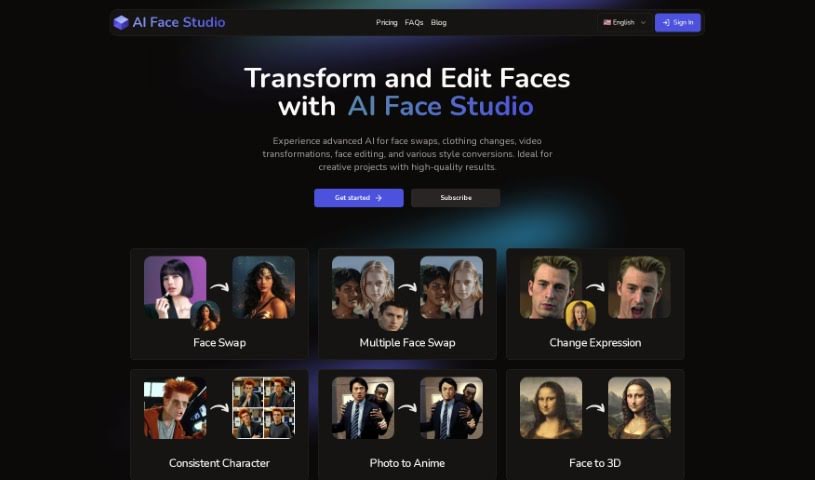 Screenshot of AI Face Studio