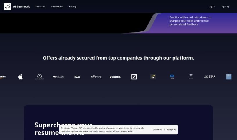 Screenshot of AI Geometric