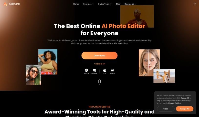 Screenshot of AirBrush