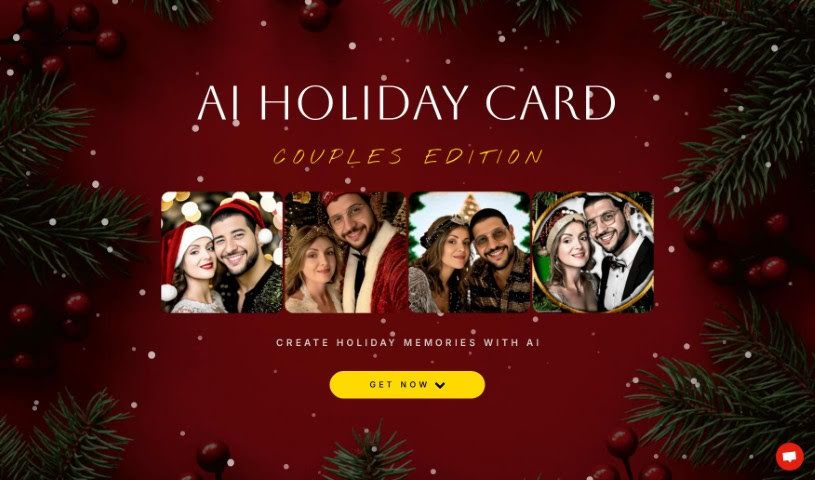 Screenshot of AI Holiday Cards