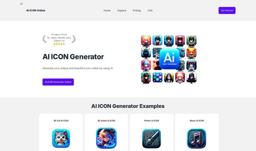 Screenshot of AI Icon Online