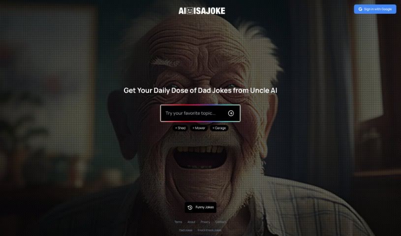 Screenshot of AI Is A Joke