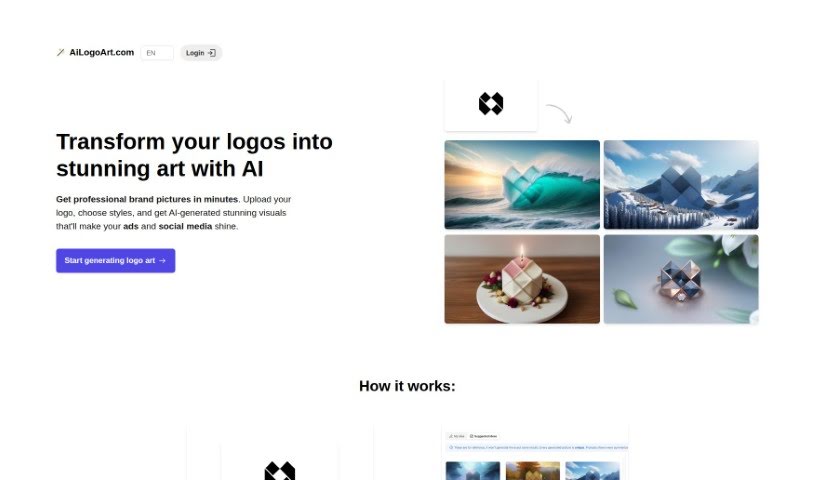 Screenshot of AI Logo Art