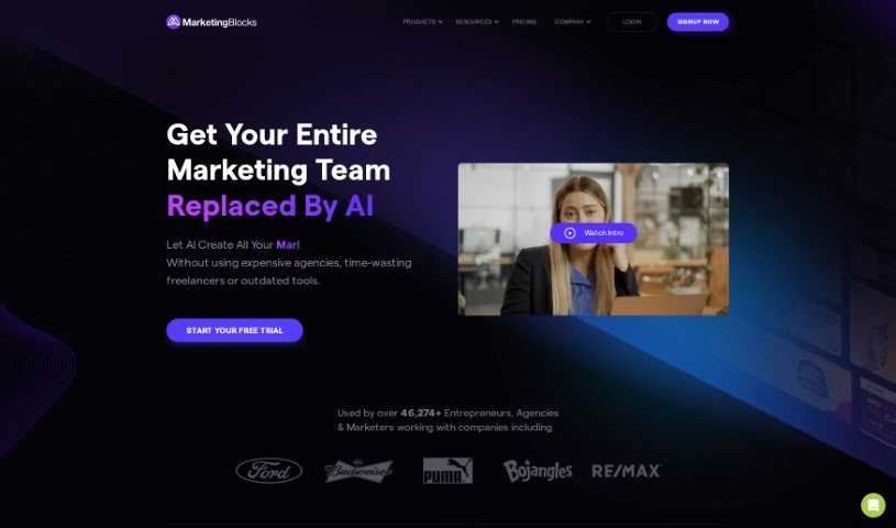 Screenshot of AI Marketing Assistant