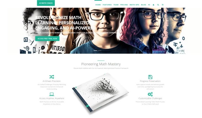 Screenshot of AI Math Coach