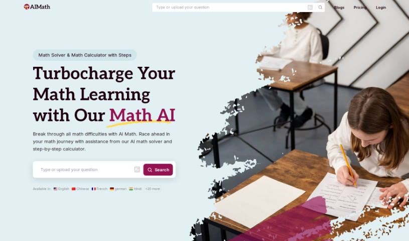 Screenshot of AI Math