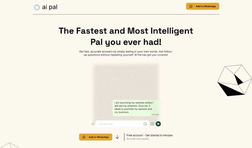 Screenshot of AI Pal