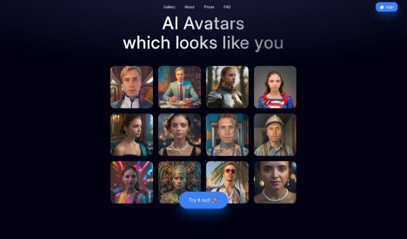 Screenshot of AI Portrait Generator