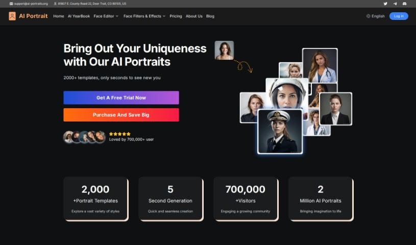 Screenshot of AI Portrait