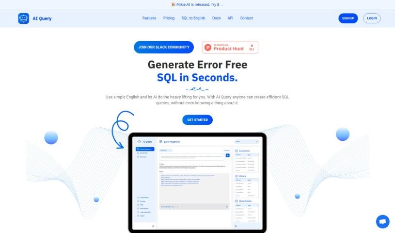 Screenshot of AI Query