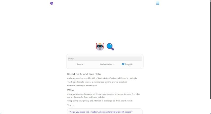Screenshot of AI search VIP