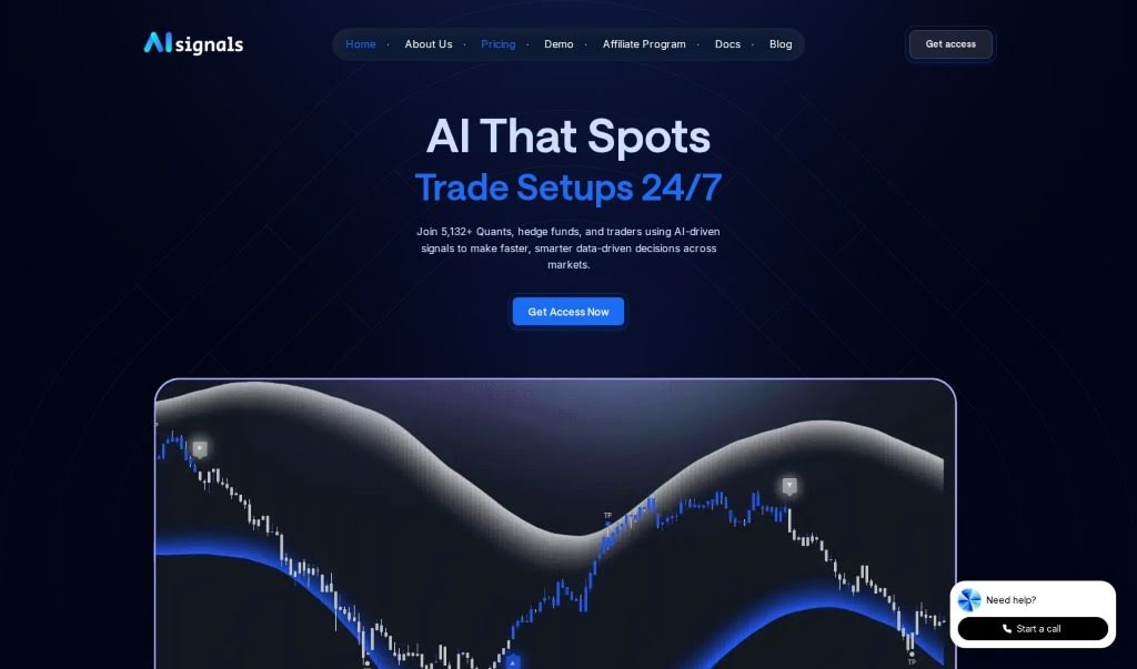 Screenshot of AI-signals