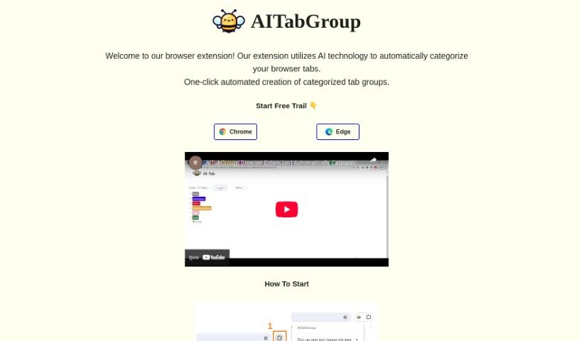 Screenshot of AI Tab Group