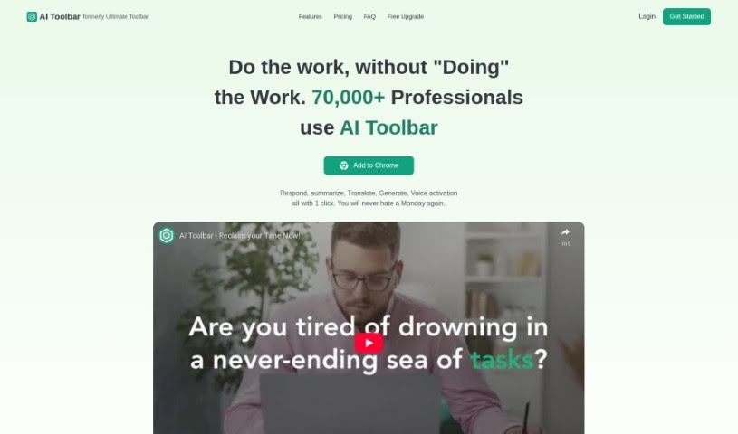 Screenshot of AI Toolbar