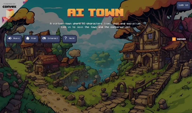 Screenshot of AI Town