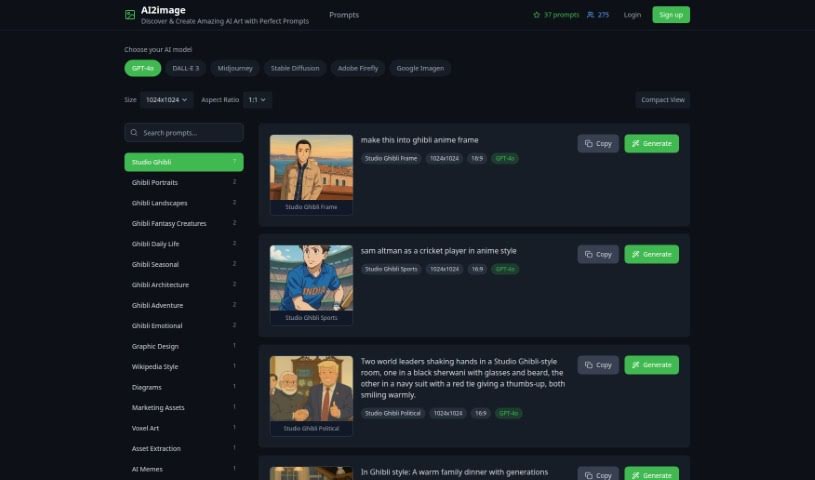 Screenshot of Ai2Image