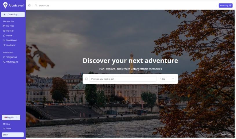 Screenshot of Aicotravel