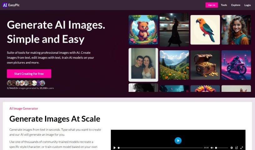 Screenshot of AIEasyPic
