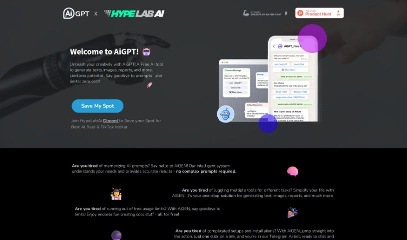 Screenshot of Aigpt Free